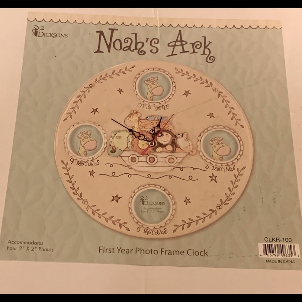 Picture frame clock by Dicksons for baby’s room